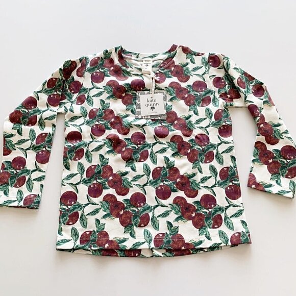 Kate Quinn Organics Apple Branches  Boxy Tee 6 Years - Picture 1 of 5